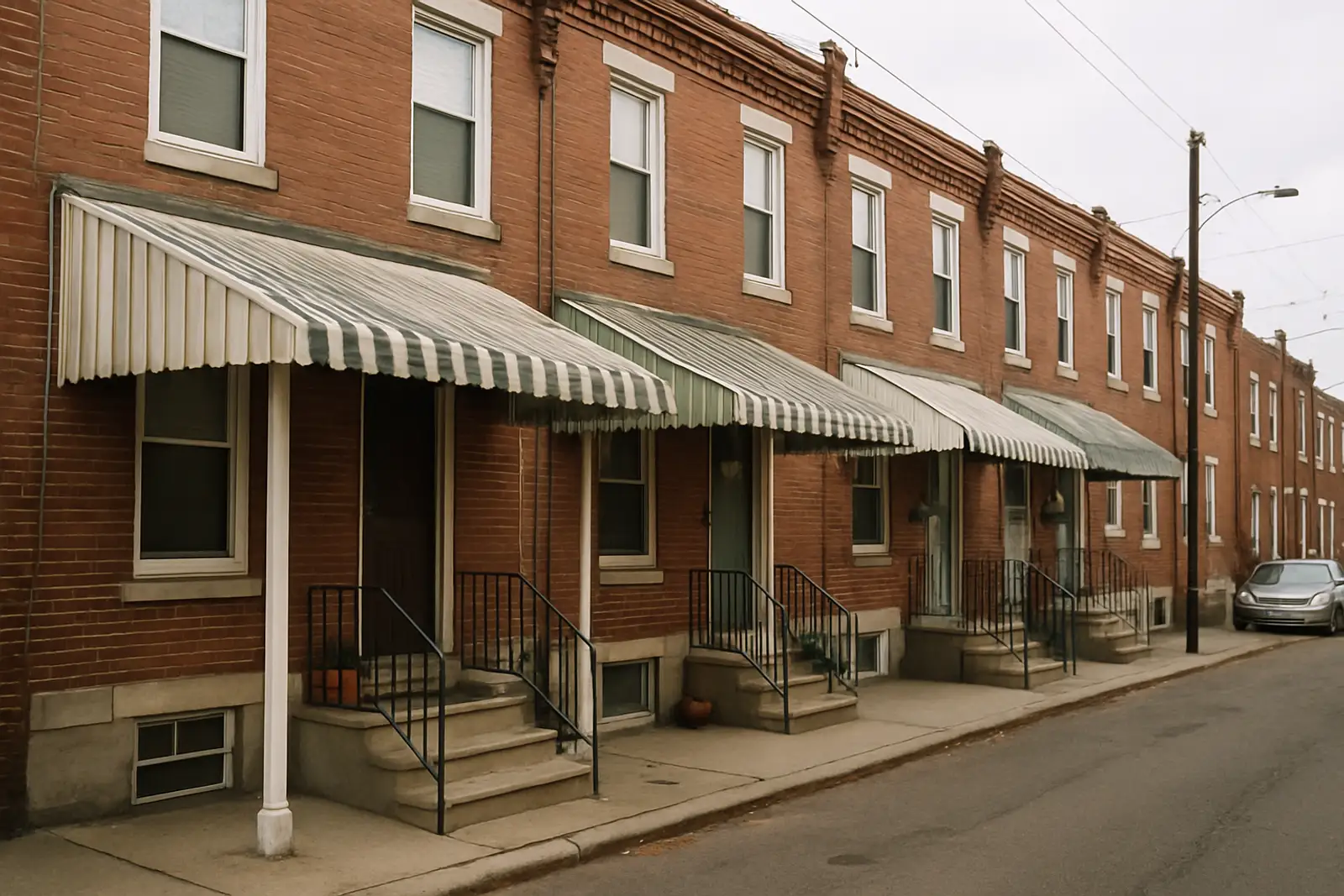 Typical homes in Philadelphia, PA